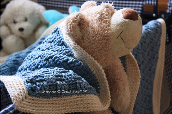 free pattern knitted basket weave baby blanket