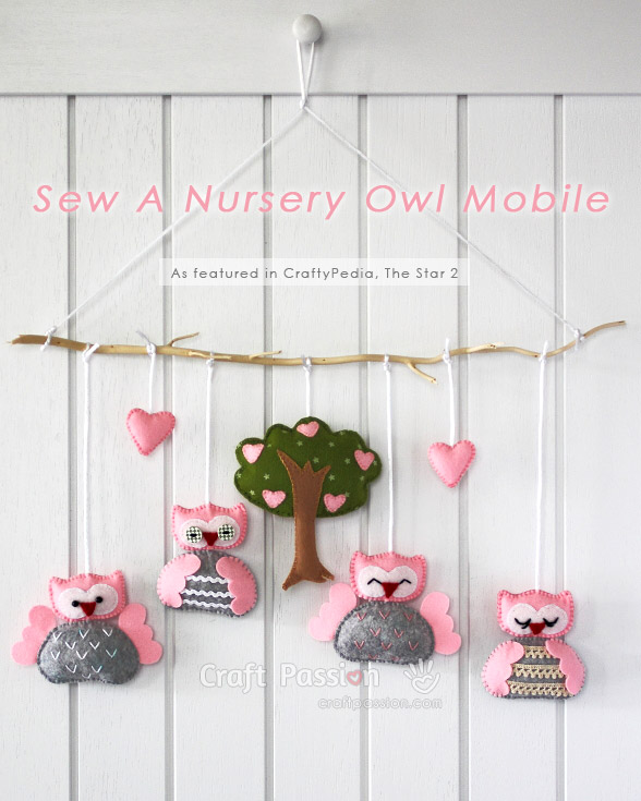 Sew A Nursey Owl Mobile