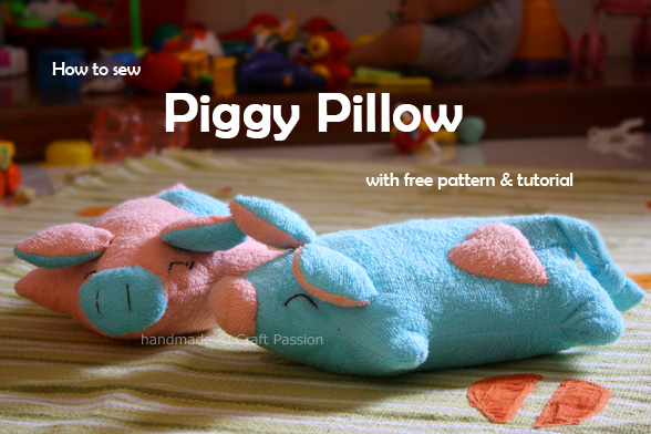 Learn to sew Piggy Pillow