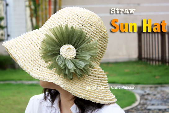 Crochet: Straw Sun Hat {Pattern}
