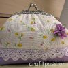 Flower Frame Clutch Purse