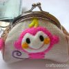 Monkey Frame Clutch Purse