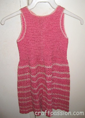 Little Girl Vintage Crocheted Dress