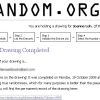 Giveaway Winner – October 2009
