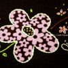 Embroidery: Couching On Flower Applique {pattern & tutorial}