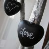 Chalkboard Hearts Ornaments