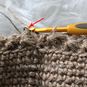 crochet star stitch in round