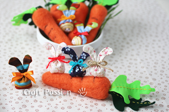 felted carrot
