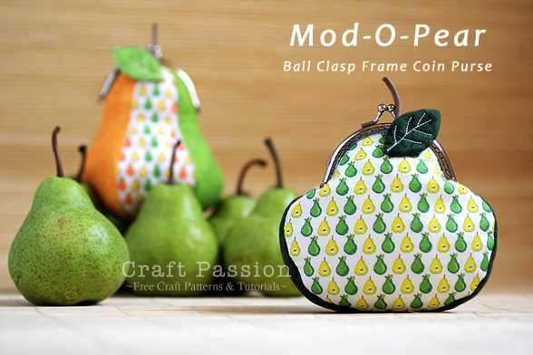 Pear-Shaped Kiss Lock Purse Sewing Pattern