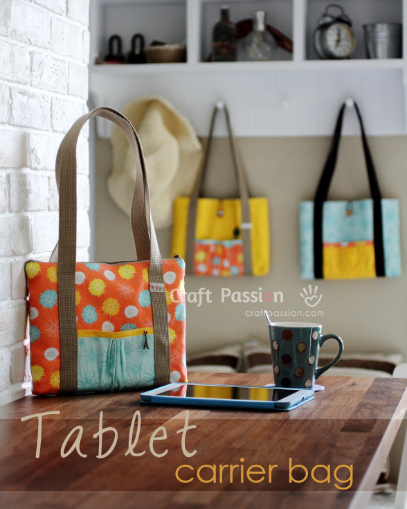 electronic tablet bag sewing pattern