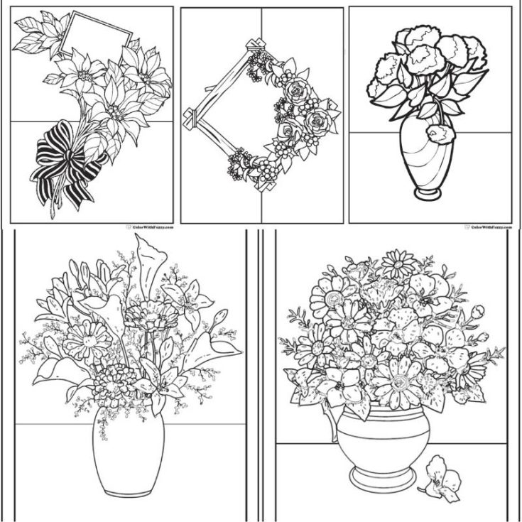Color With Fuzzy offers one of the best designs to share between you and your kids. This article provides a myriad of flower coloring sheets to choose from. Select a few you like and turn it into a memorable gift to someone you love. It could be a letter, a card, a scrapbook, and many more.&nbsp;