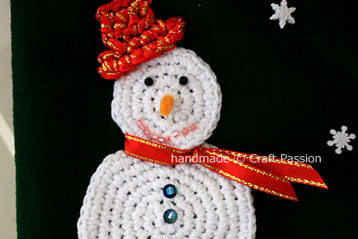 Snowman Crochet art