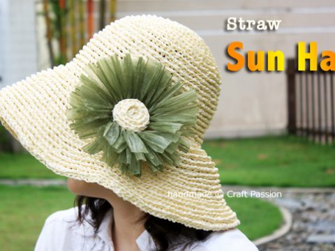 Crochet Straw Hat - Free Crochet 