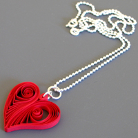 Quilled Heart Pendant