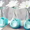paint dipped bud vases