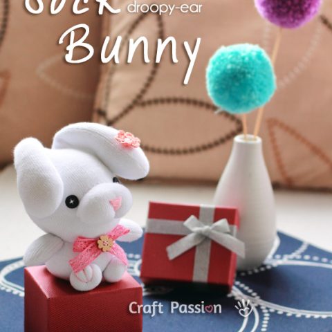 Droopy Eared Sock Bunny Sewing Pattern