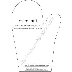 quilted oven mitt