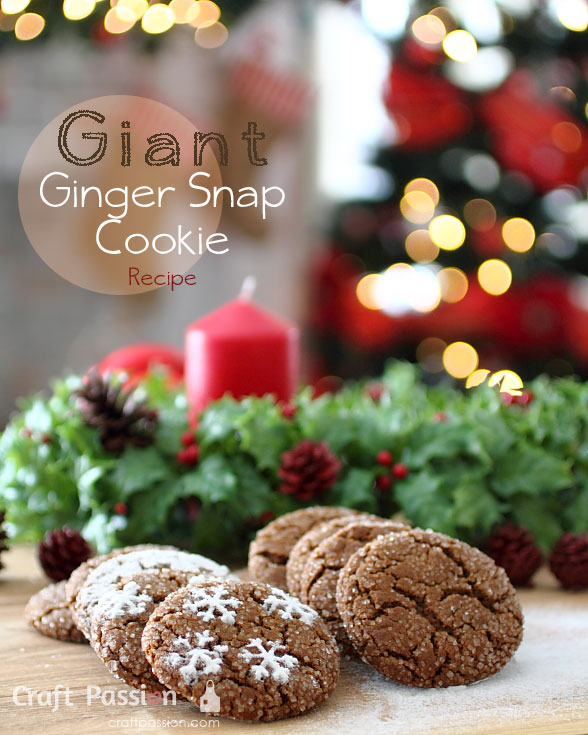 giant ginger snap cookies recipe