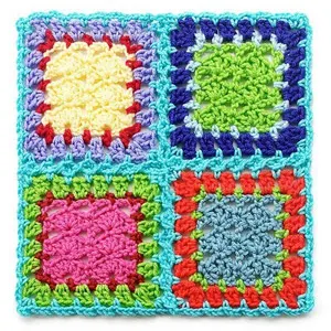 Joining granny squares — Picking Up Stitches