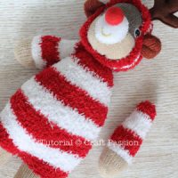 How To Sew Reindeer Stuffed Animal From Socks • Free Pattern