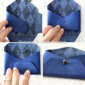 no-sew leather pouch