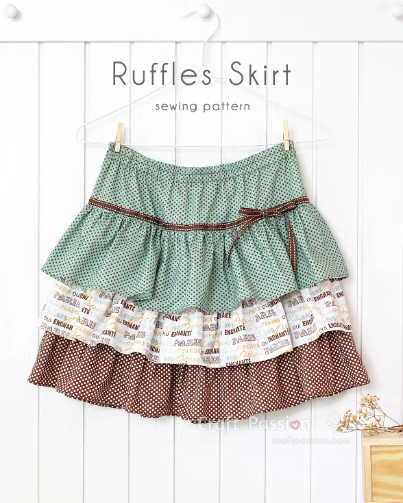 ruffles skirt sewing pattern