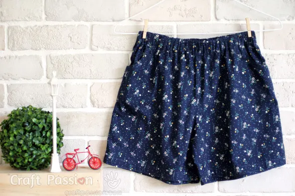 pre-teenager shorts sewing pattern