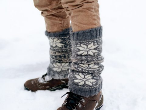 patterned leg warmers