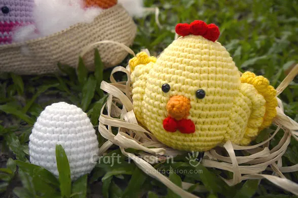 Chicken amigurumi egg amigurumi