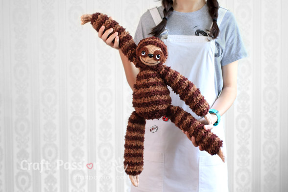 Sloth Amigurumi Crochet Pattern