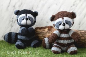 Sock Raccoon Stuffed Animal • Free Sewing Pattern | Craft Passion