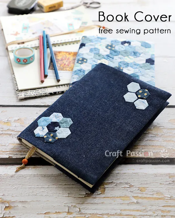 Handmade Small Paper Fabric Leather sketch-book notebook with decoration