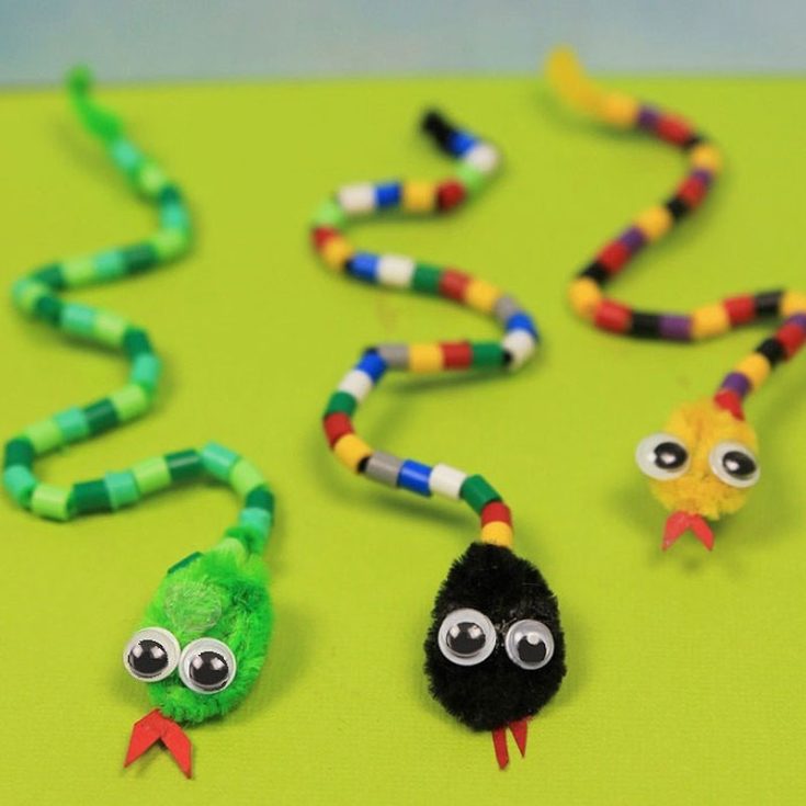 This beaded pipe cleaner snake craft engages your little ones in a fun and easy craft. Follow this simple step-by-step guide to start crafting these friendly non-venomous snakes. Feel free to customize them to any color you like!
