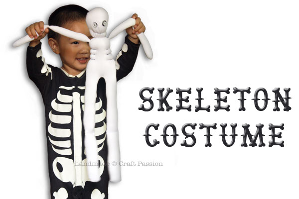 DIY Halloween Skeleton Costume