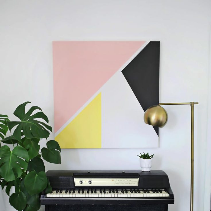What is better than Abstract Modern Art? Abstract Modern! Art that you can do at home! This painting offers an experience with a touch of modernism, making your hallways pop with color.