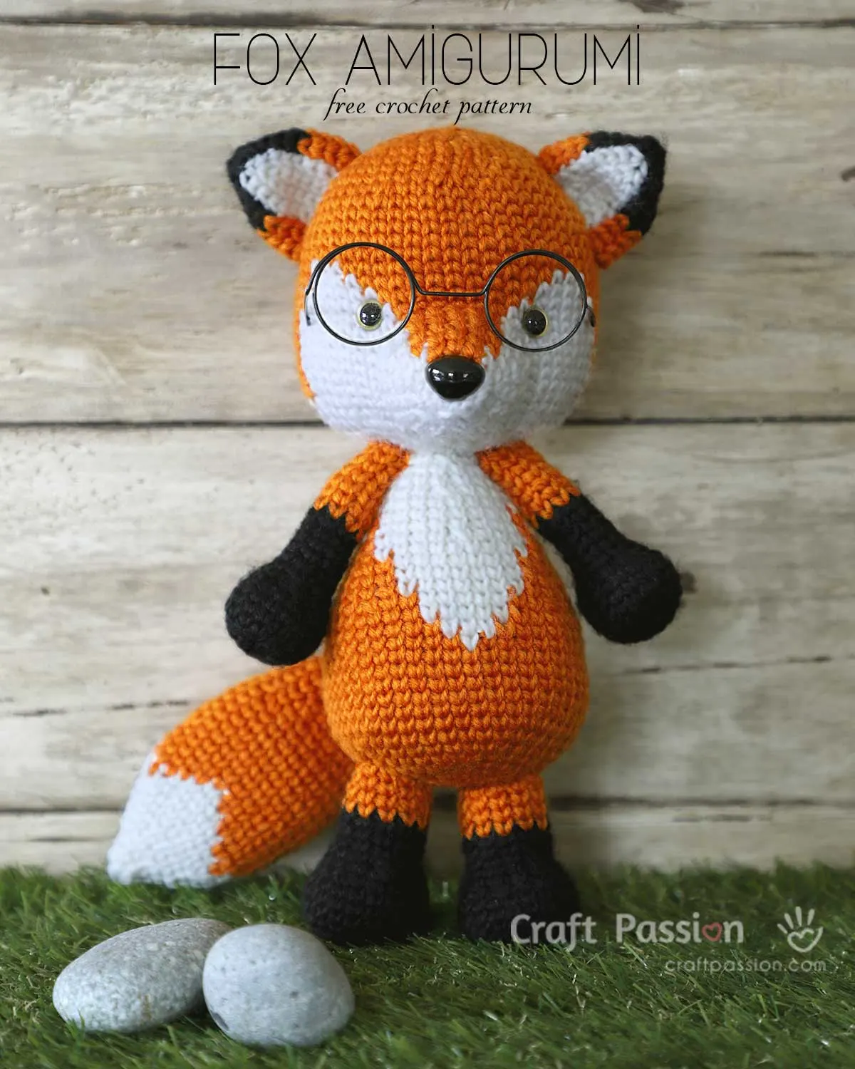 crochet fox amigurumi pattern