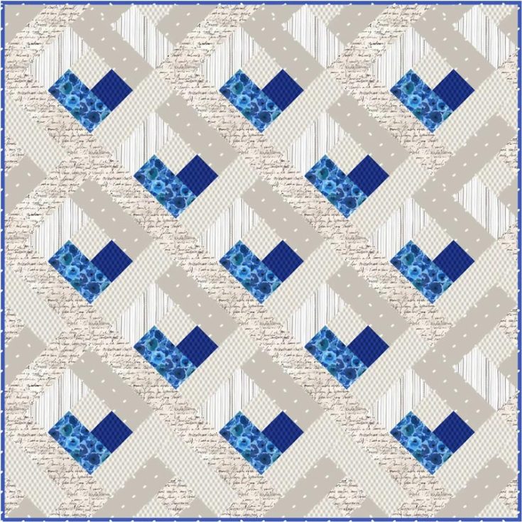 If you&rsquo;re attending a baby shower soon or expecting a newborn to the family, try quilting this simple log cabin quilt that requires 13 blocks. It&rsquo;s a pattern for confident beginners, and the finished size is 42&rdquo; x 42&rdquo;.