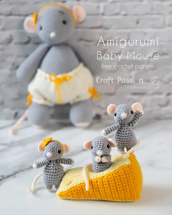 amigurumi mouse baby crochet pattern