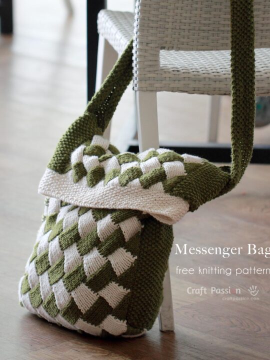 Messenger Bag - Free Knitting Bag Pattern • Craft Passion