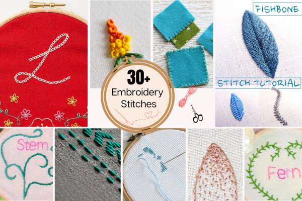 33 Useful Embroidery Stitches