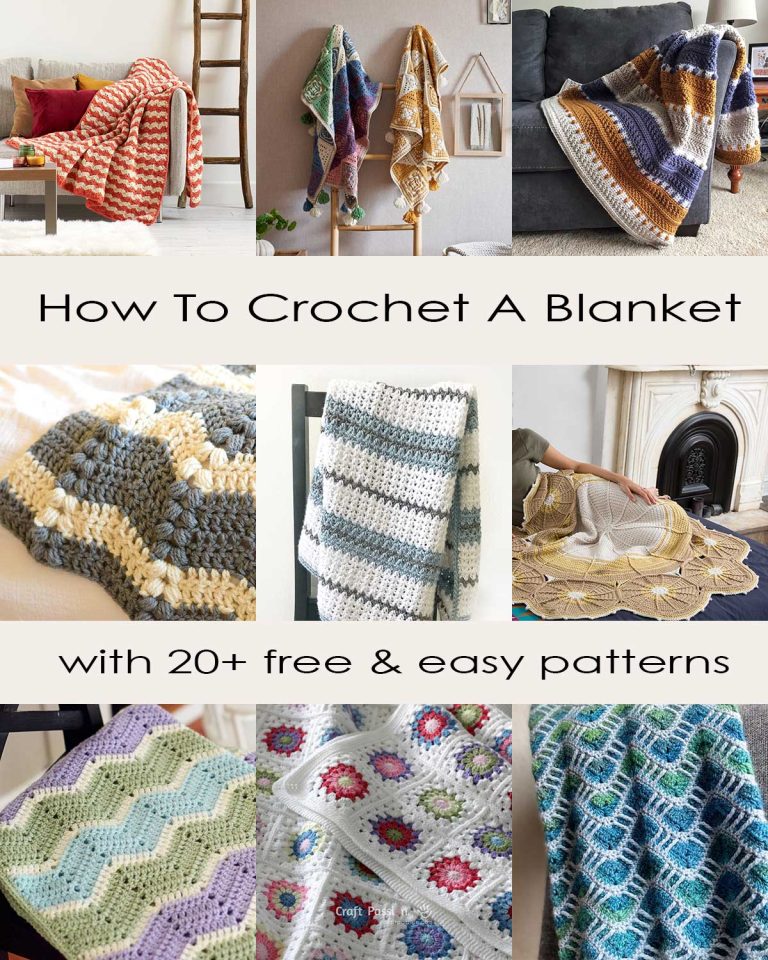How to Crochet a Blanket (20+ Free Patterns) • Craft Passion