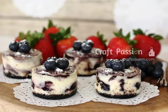 mini blueberry cheesecake recipe