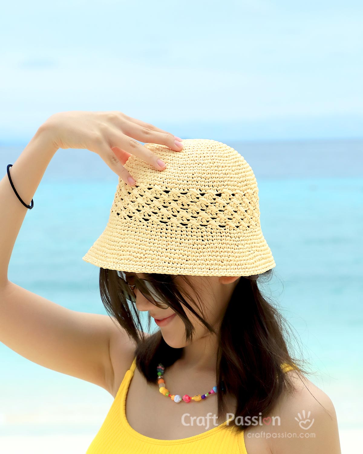 You can make this beautiful crochet bucket hat with a unique cable stitch pattern in 1 day. Free pattern includes detailed how-to-crochet with step-by-step photos.