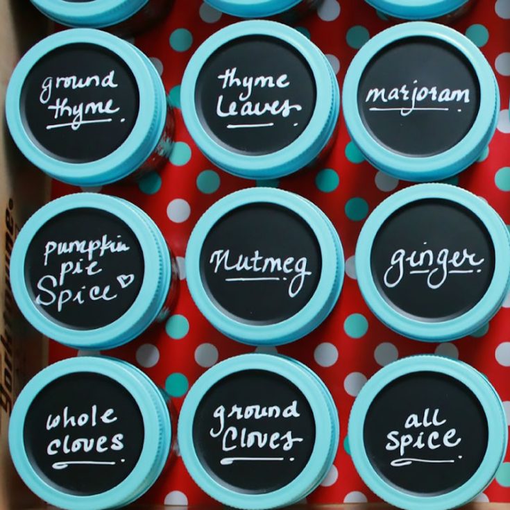 If you want a unique way to store your spices, then you have found the right tutorial! Label them with cute words and patterns to make your spices even spicier! Take organizing to the next level!
