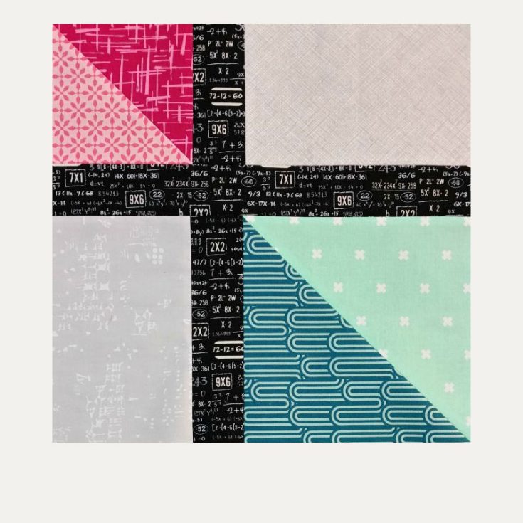 This checker quilt block from Blossom Heart Quilts is one of a kind and pretty versatile! The guide includes a range of block arrangements and different color switches you could apply to this block pattern to give you more variety!