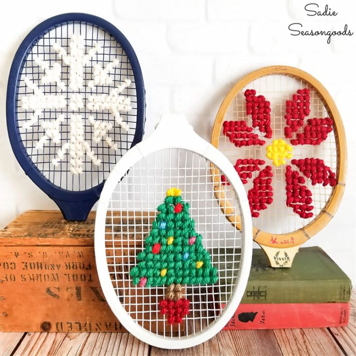Are you or your friends tennis enthusiasts? Why not take your old tennis rackets and repurpose them to make these cute cross stitches? Don't worry as we have experts to guide you in this field.