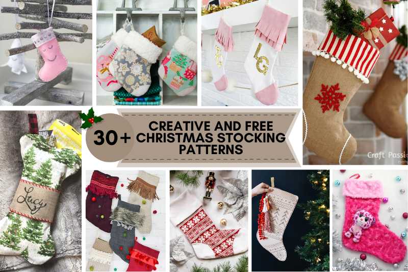 34 Creative and Free Christmas Stocking Patterns