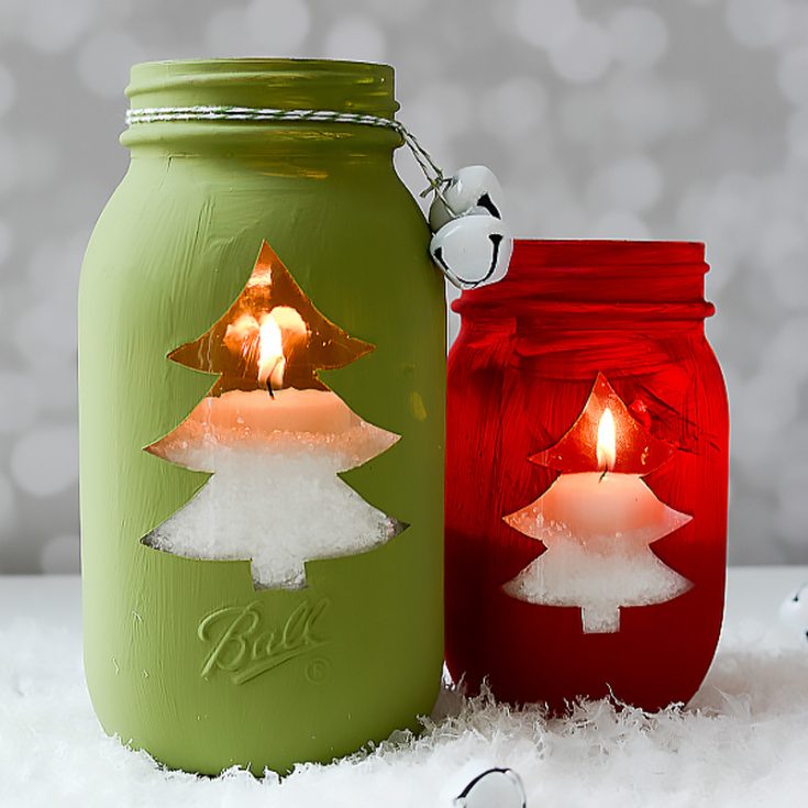 How cute are these mason jars? Paint them in different colors to make an assortment of jars! You can even spice it up by placing candles inside to make a luminescent glow.