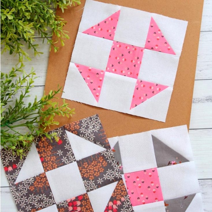 The classic Shoo Fly is also another fun block to try for quilters of any skill level! Not only is this block tutorial precut-friendly, but it also includes a method of making four HSTs in one go! We bet you could complete this block in no time.