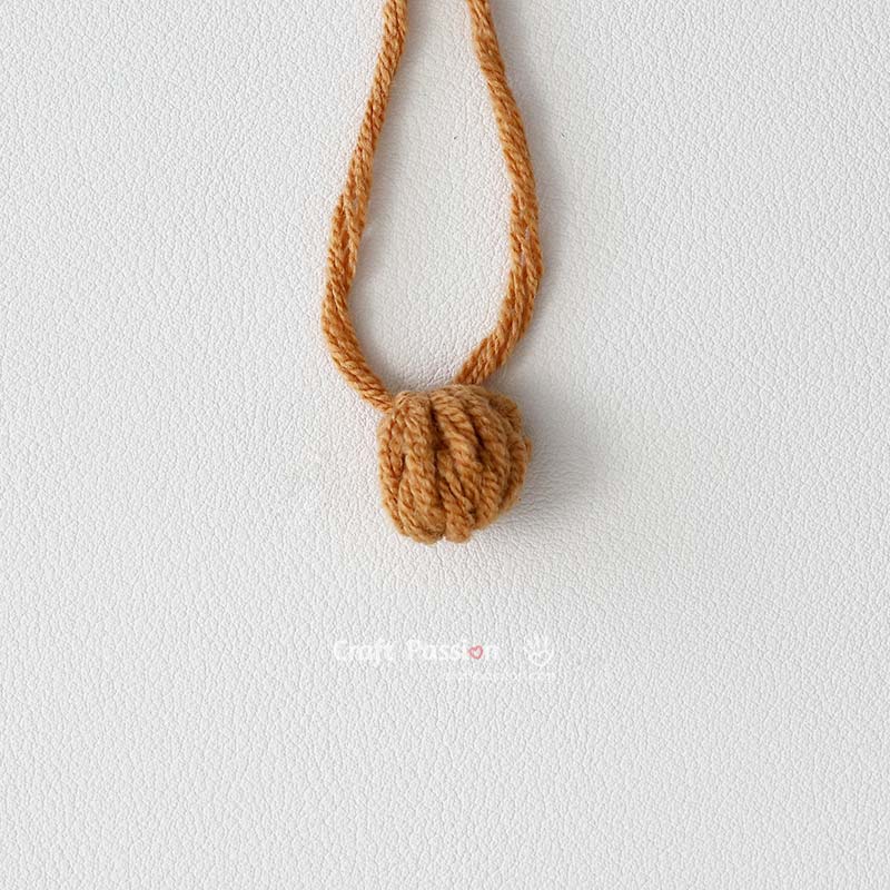 how to crochet lion keychain - crochet the nose